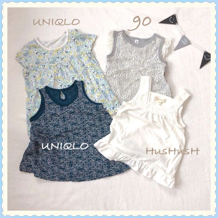 UNIQLO HusHusH ベビー トップス 4点セット 90cmの写真2枚目