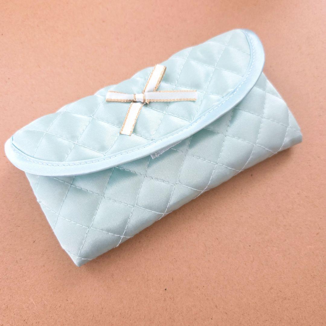 quilt collection KOUNO ポーチ ライトブルー