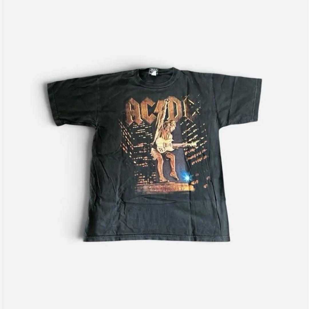 【00s】AC/DC Stiff Upper Lip Tシャツ XL 黒フェード