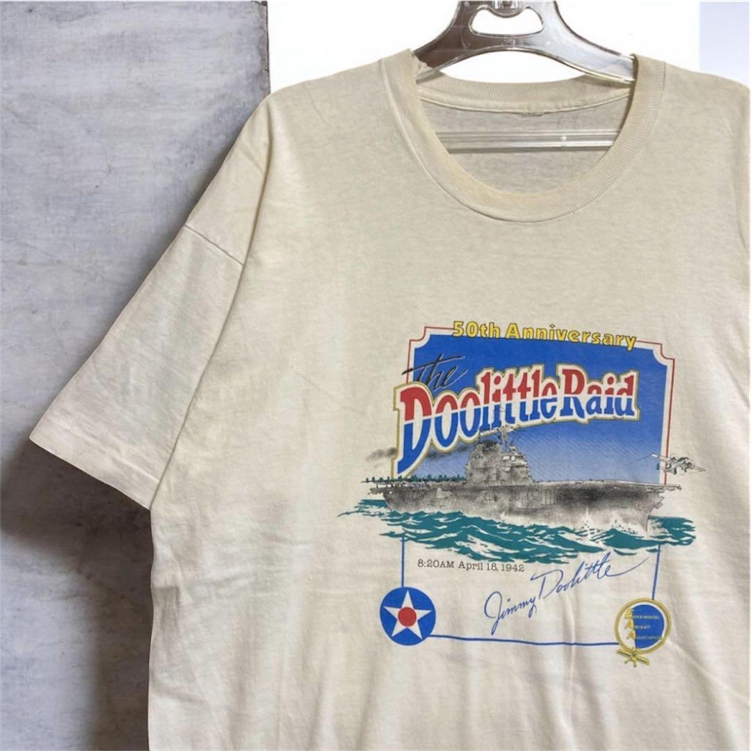 【ヴィンテージ】90sドーリットル空襲 50周年記念 ミリタリー Tシャツ XL