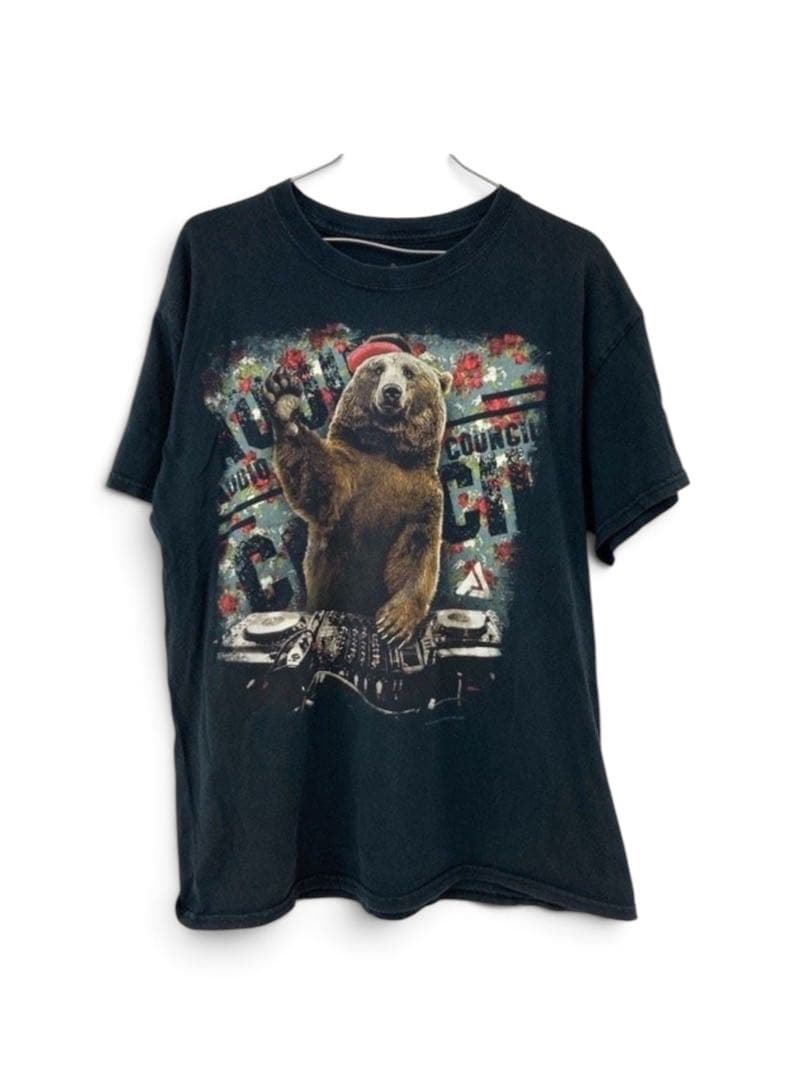 【AUDIO COUNCIL】アニマルグラフィック Tシャツ L USA古着