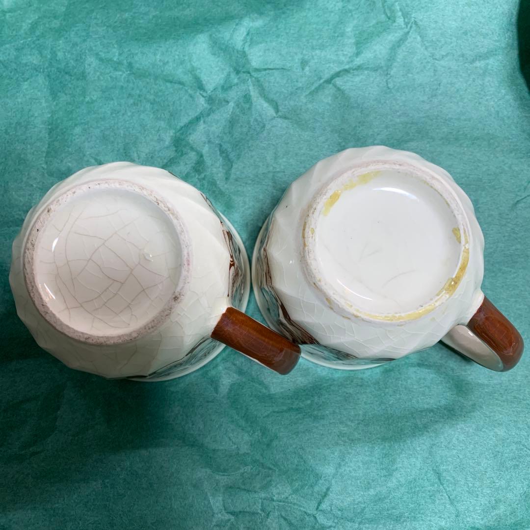 レトロ　コーヒーカップ　ティーカップ　アンティーク　昭和レトロ　ヴィンテージ　花の写真8枚目