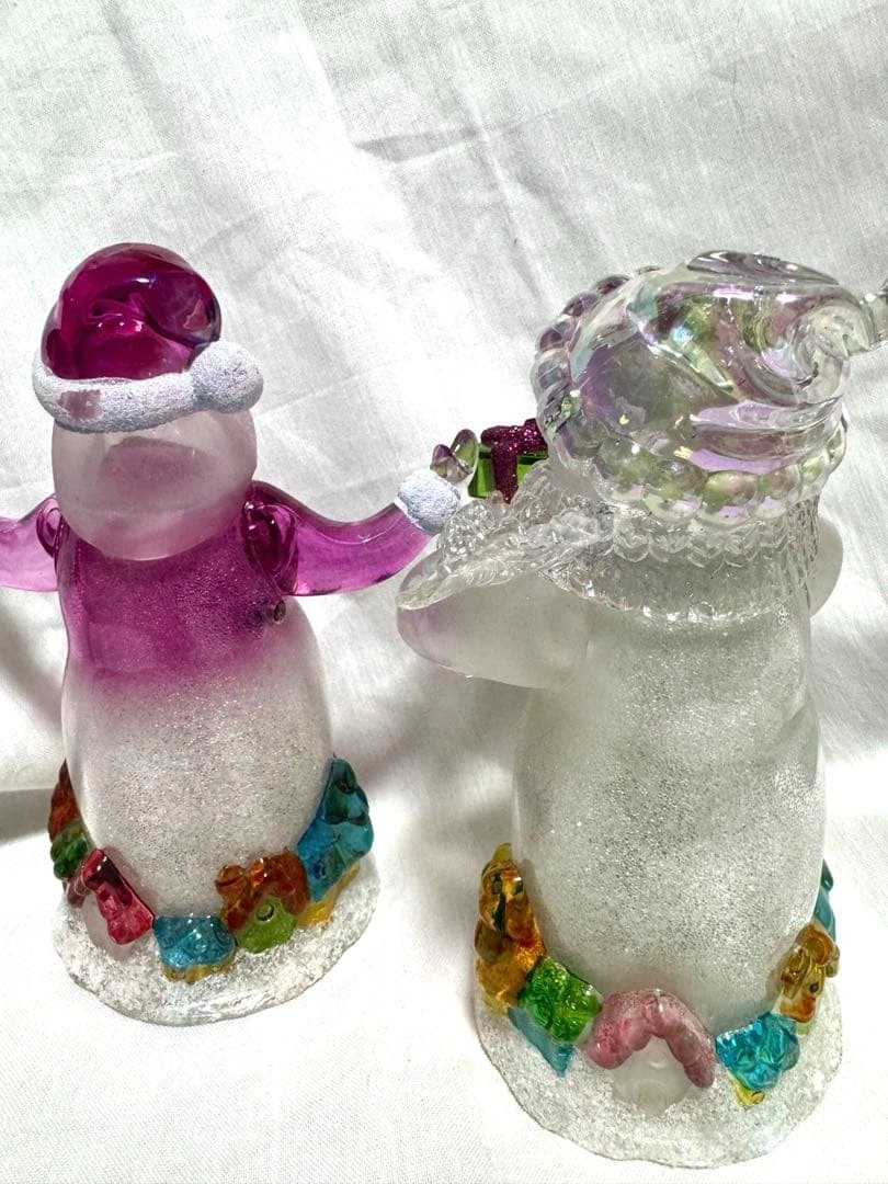 【クリスマス】サンタ 雪だるま セット イルミネーション 光る置物 飾り ライトの写真3枚目