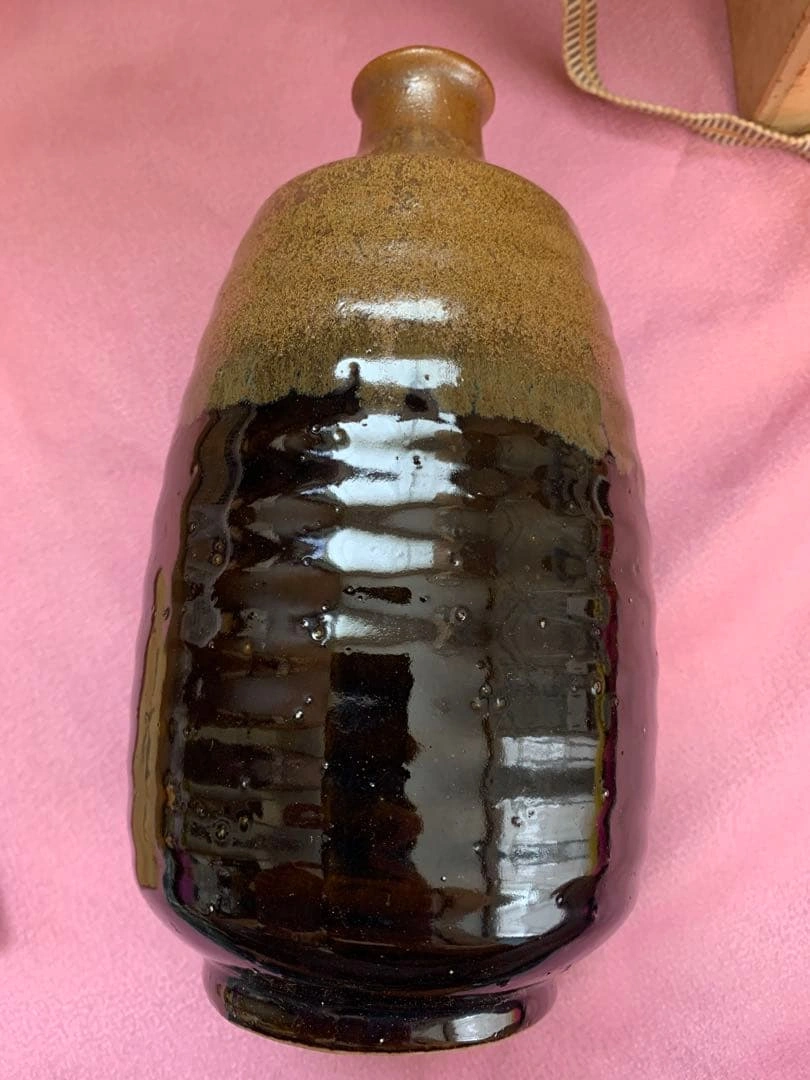 陶器 花瓶 壺 木箱入り「夢」の写真2枚目