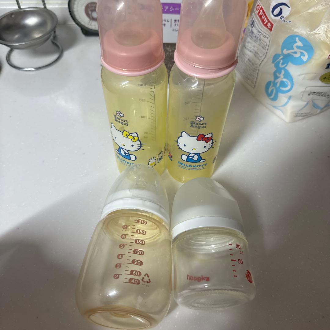 母乳瓶80ml,200ml,210ml,250ml✖️2,合計5個