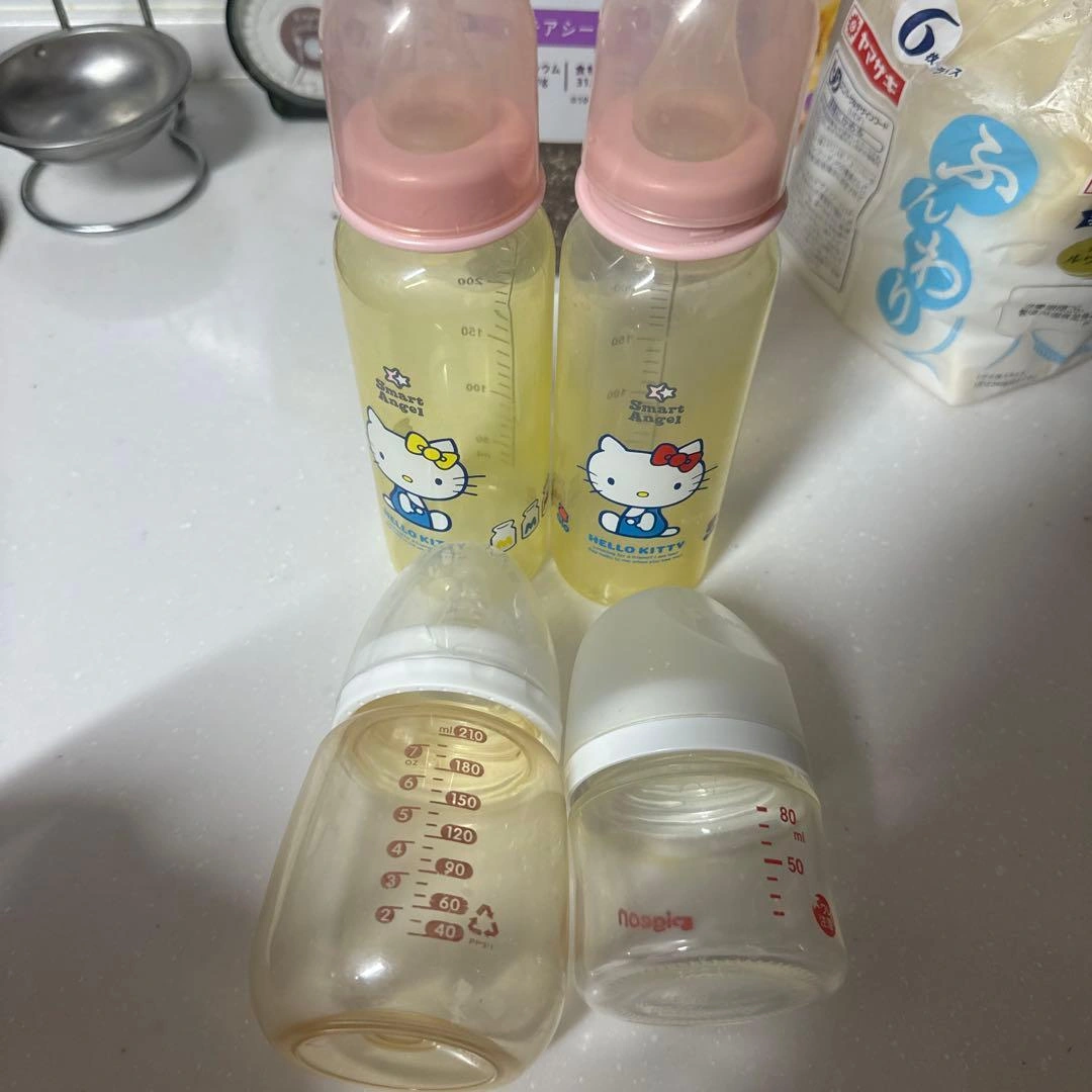 母乳瓶80ml,200ml,210ml,250ml✖️2,合計5個