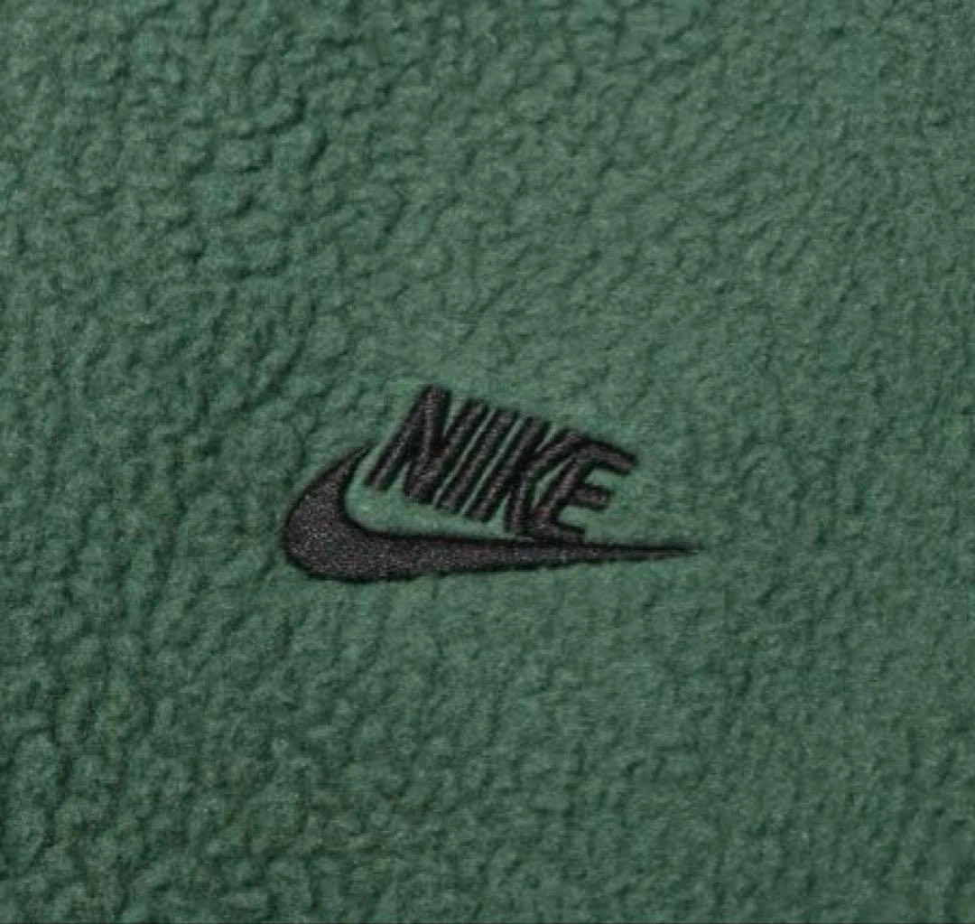 新品【2XL】NIKE Big size フリース ボア トレーナー グリーンの写真6枚目