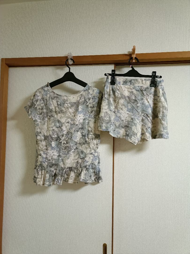 Rondeur ロンドール セットアップ 半袖 ブラウス ショートパンツの写真2枚目