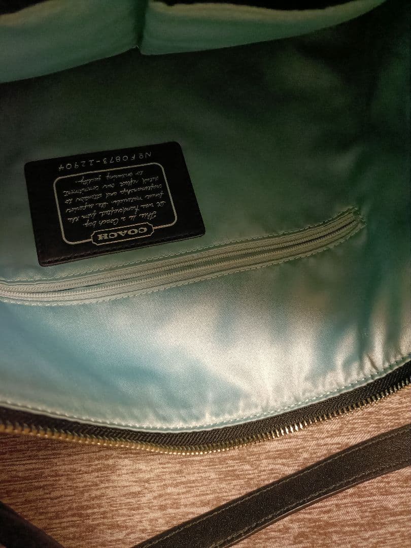コーチ COACH　シグネチャー　ショルダーバック　ハンドバッグの写真4枚目
