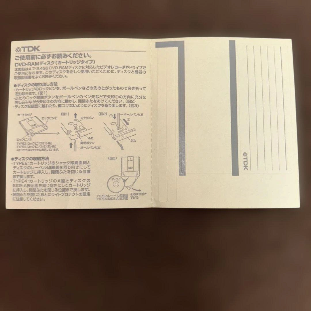 TDK DVD-RAM 9.4GB 両面記録用 カートリッジ入の写真4枚目