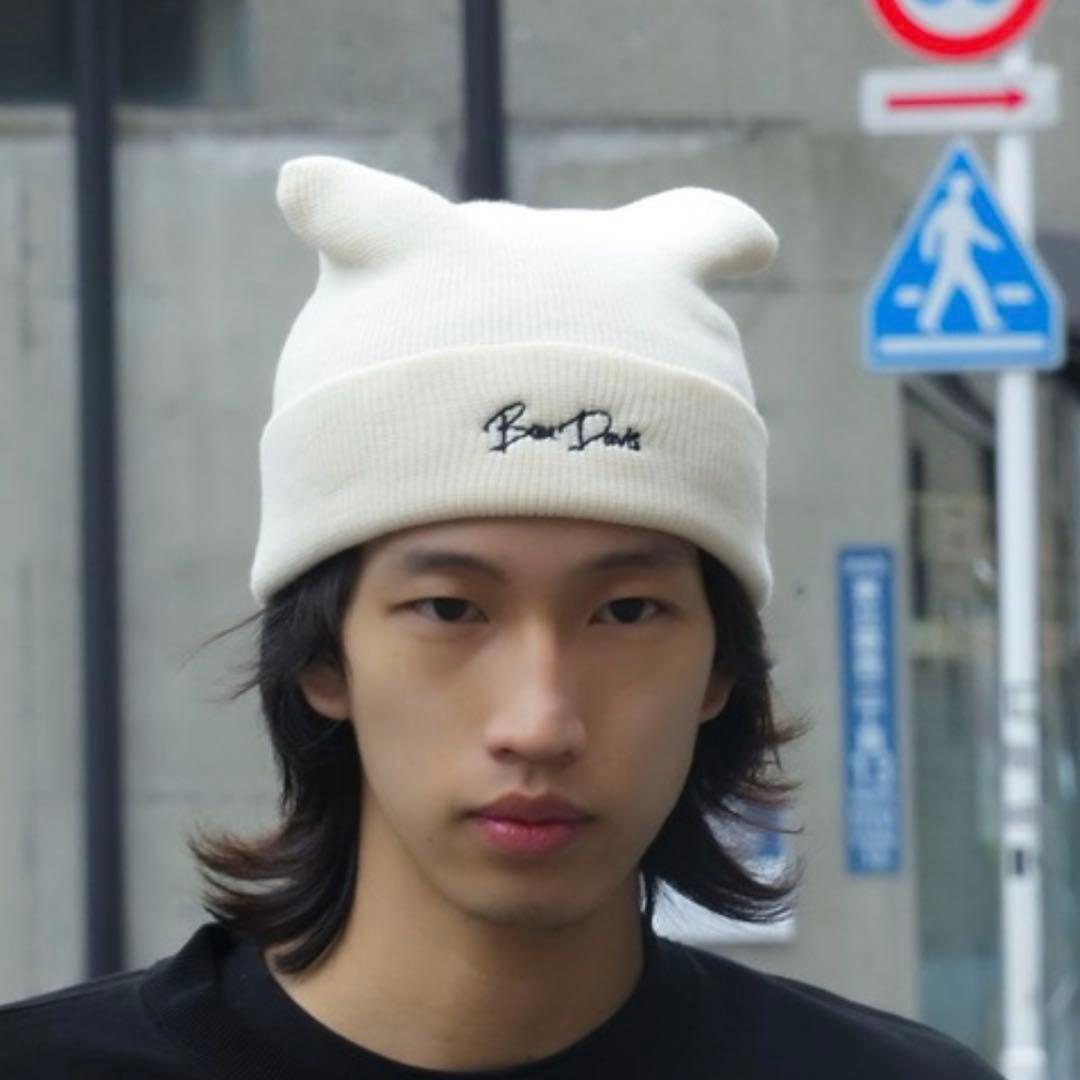 BEN DAVIS ニット帽 猫耳 ビーニーの写真4枚目