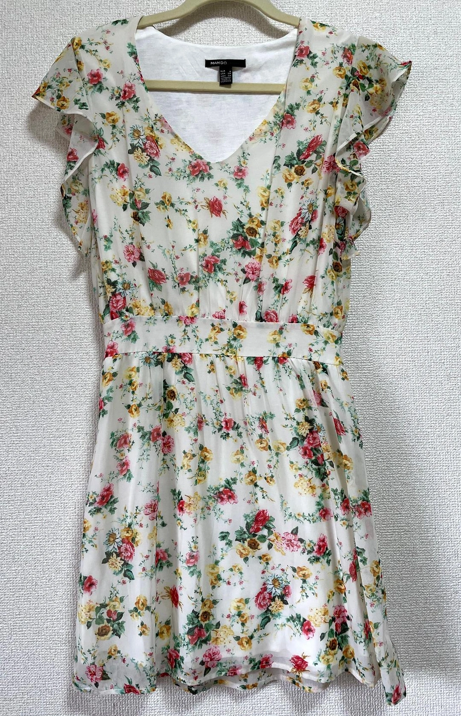 (値下げ!!!)花柄 かわいいワンピース マンゴー ドレス