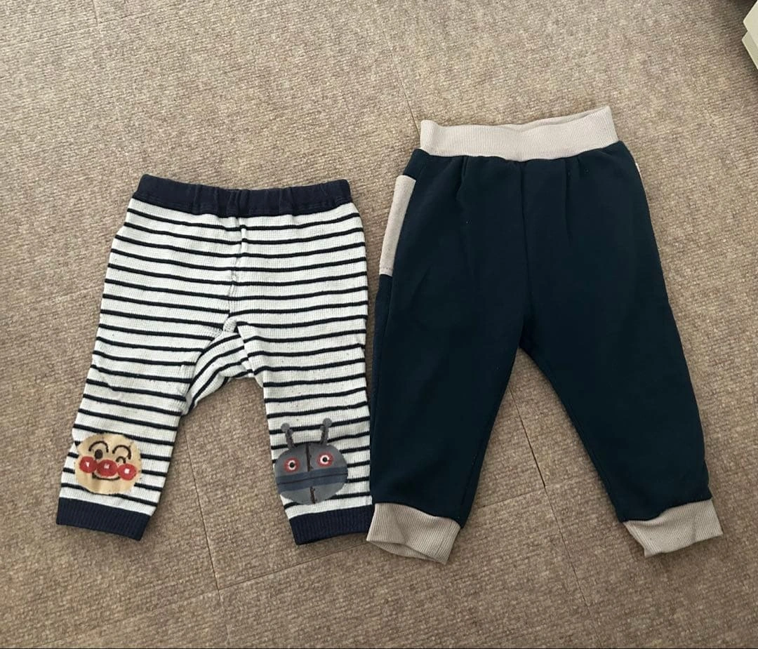 ベビー服 ボトムス 2点セット アンパンマン ダダンダン 80cm