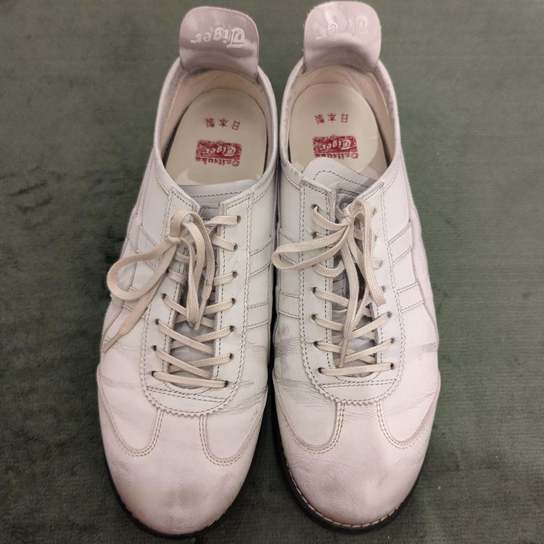 【美品】Onitsuka Tiger スニーカー 日本製 ホワイト 24.5cmの写真4枚目