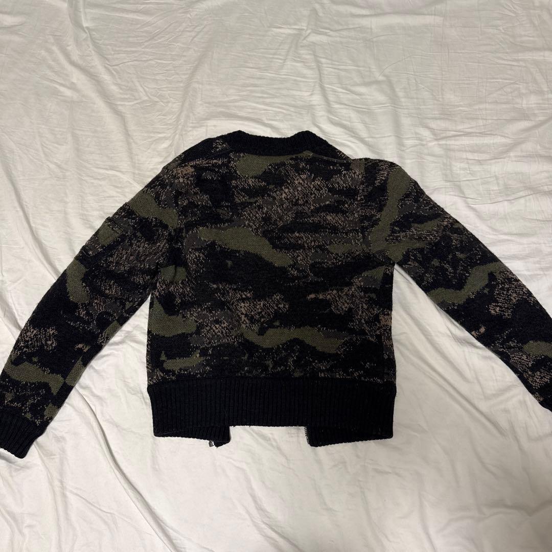 DIESEL カモフラ柄 ニットボンバージャケットの写真2枚目