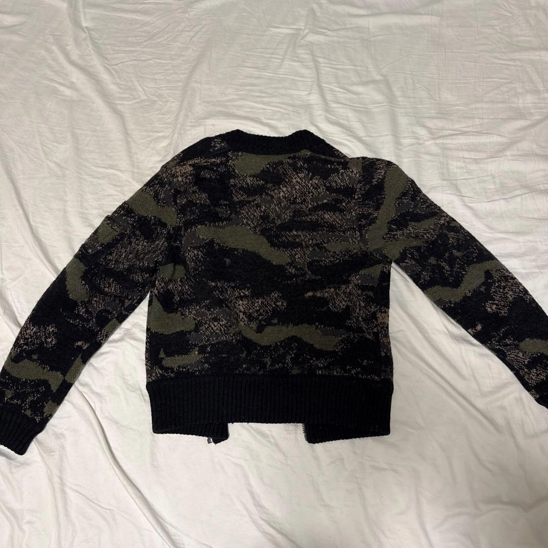 DIESEL カモフラ柄 ニットボンバージャケットの写真2枚目