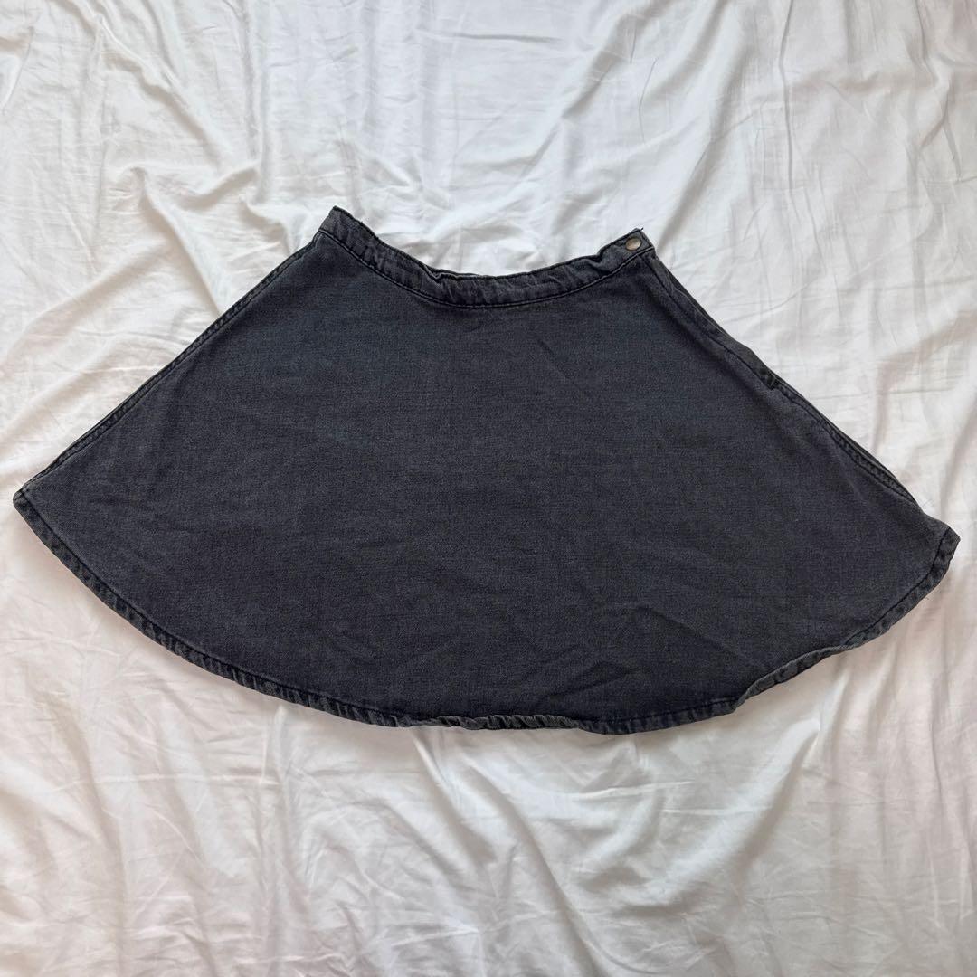 American Apparel アメアパ デニムミニスカート M ブラック