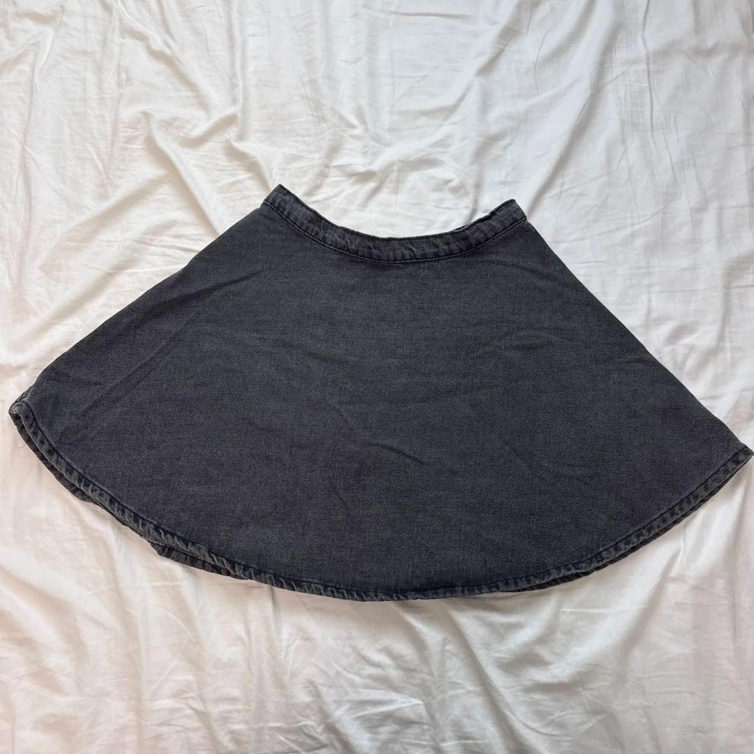 American Apparel アメアパ デニムミニスカート M ブラックの写真2枚目
