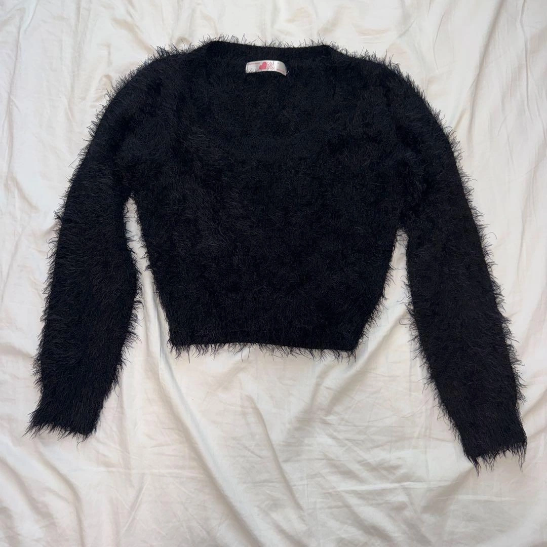American Apparel アメアパ ニット M ブラック ショート丈