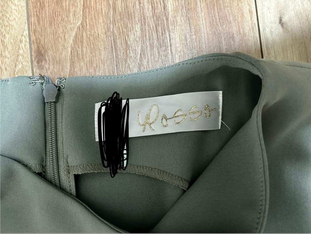 URBAN RESEARCH ROSSO パンツドレス モスグリーンの写真3枚目