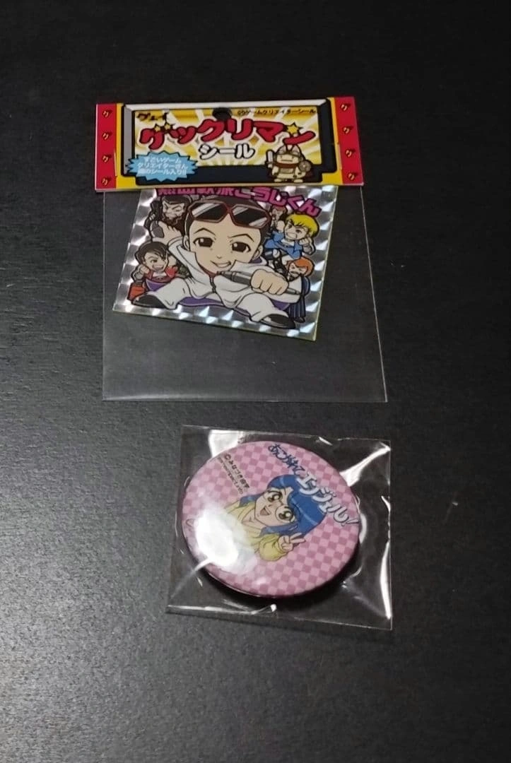 レトロゲーム イベント ノベルティグッズ シール 缶バッジ