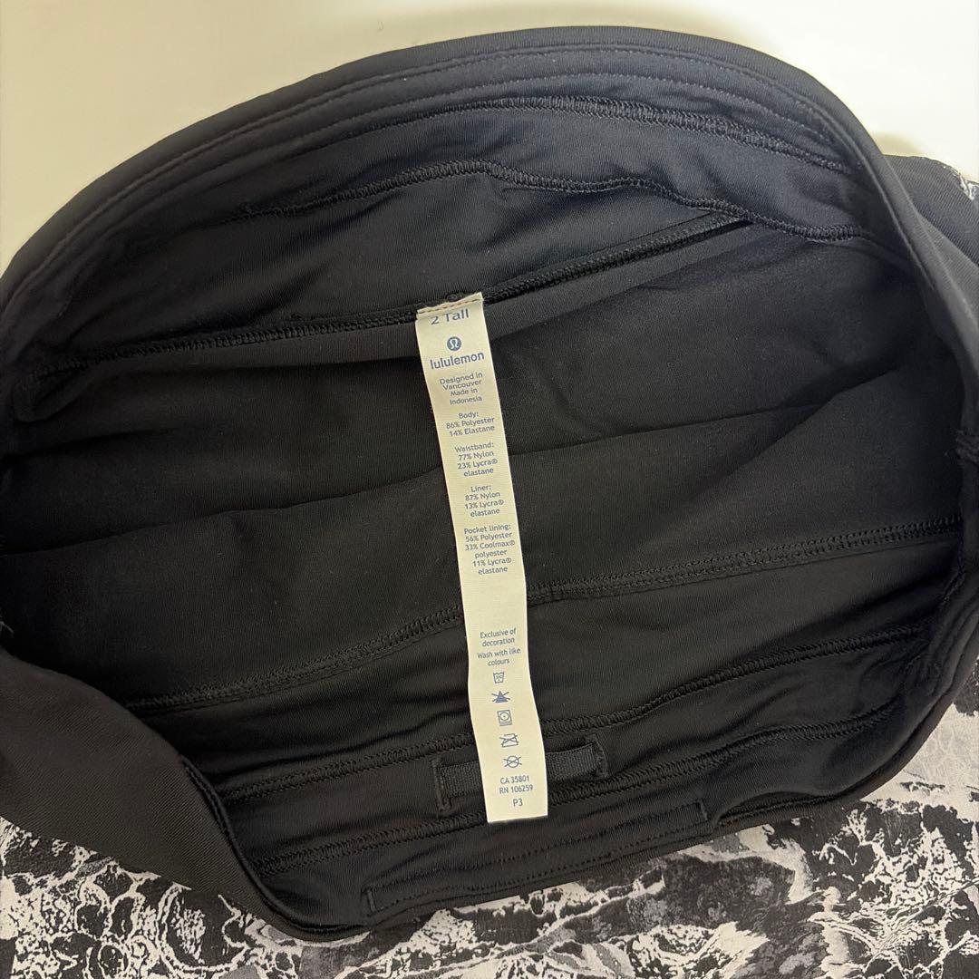 lululemon スコート ブラック 2 Tallの写真3枚目