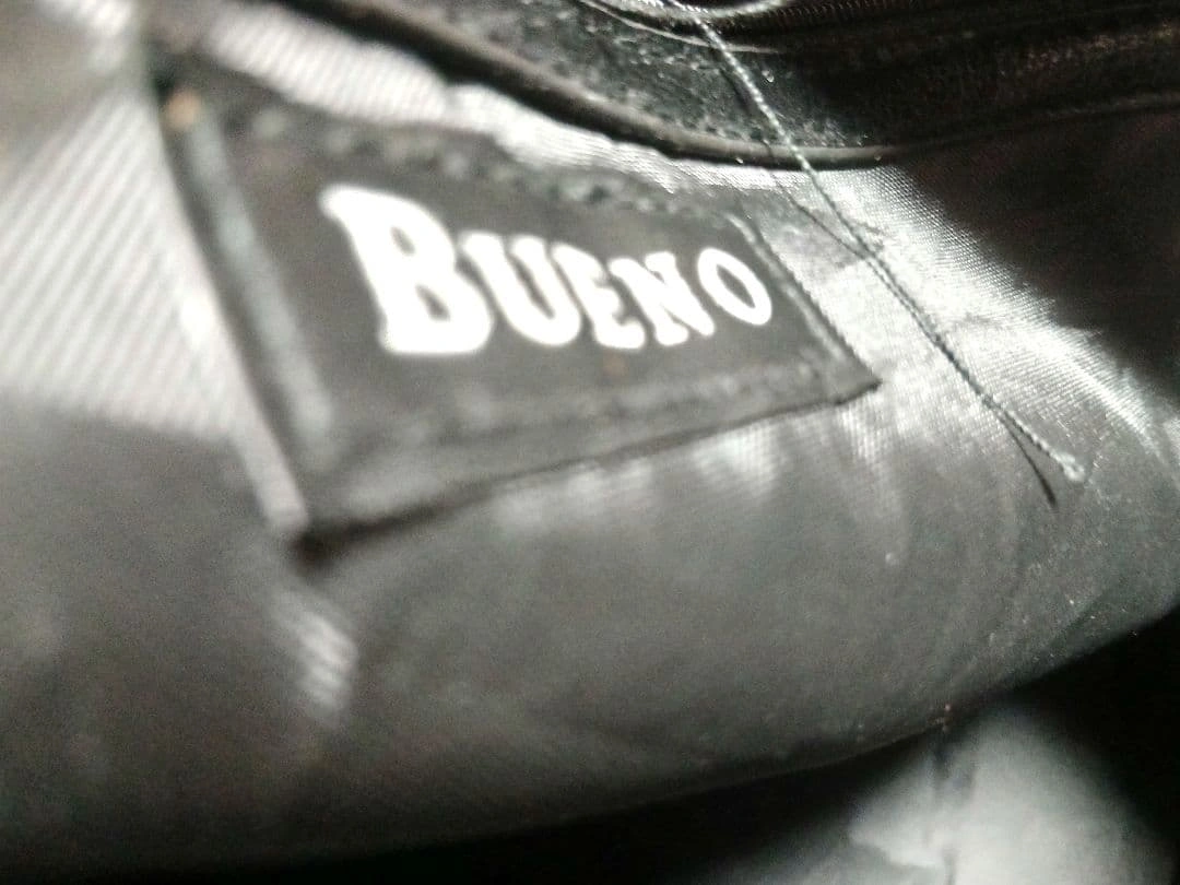 BUENO ブエノ ハンドバッグ サッチェル ボストンバッグ 黒 大容量 美品の写真8枚目