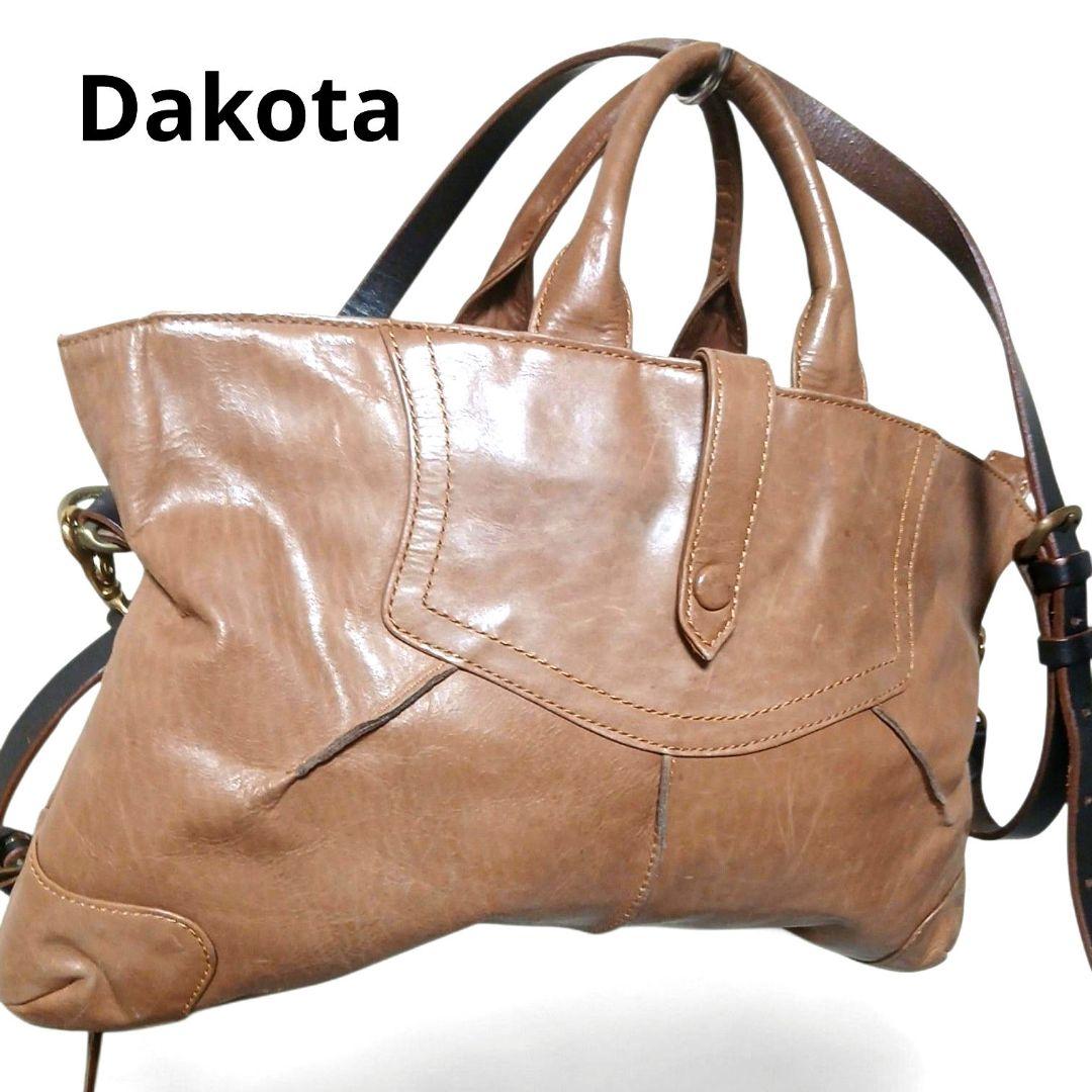 Dakota ダコタ 2WAY レザー ハンドバッグ ショルダーバッグ 本革