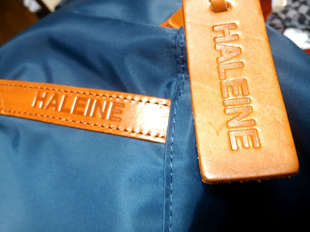 HALEINE アレンヌ ボストンバッグ ナイロン 栃木レザー 本革 日本製の写真2枚目