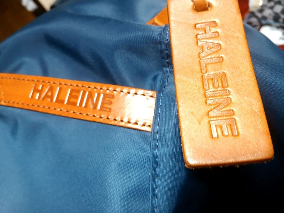 HALEINE アレンヌ ボストンバッグ ナイロン 栃木レザー 本革 日本製の写真2枚目