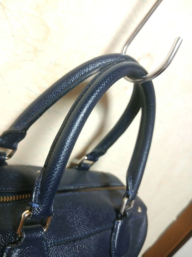 コーチ F57521 ミニ ベネット サッチェル 2WAY ネイビー 極美品の写真6枚目