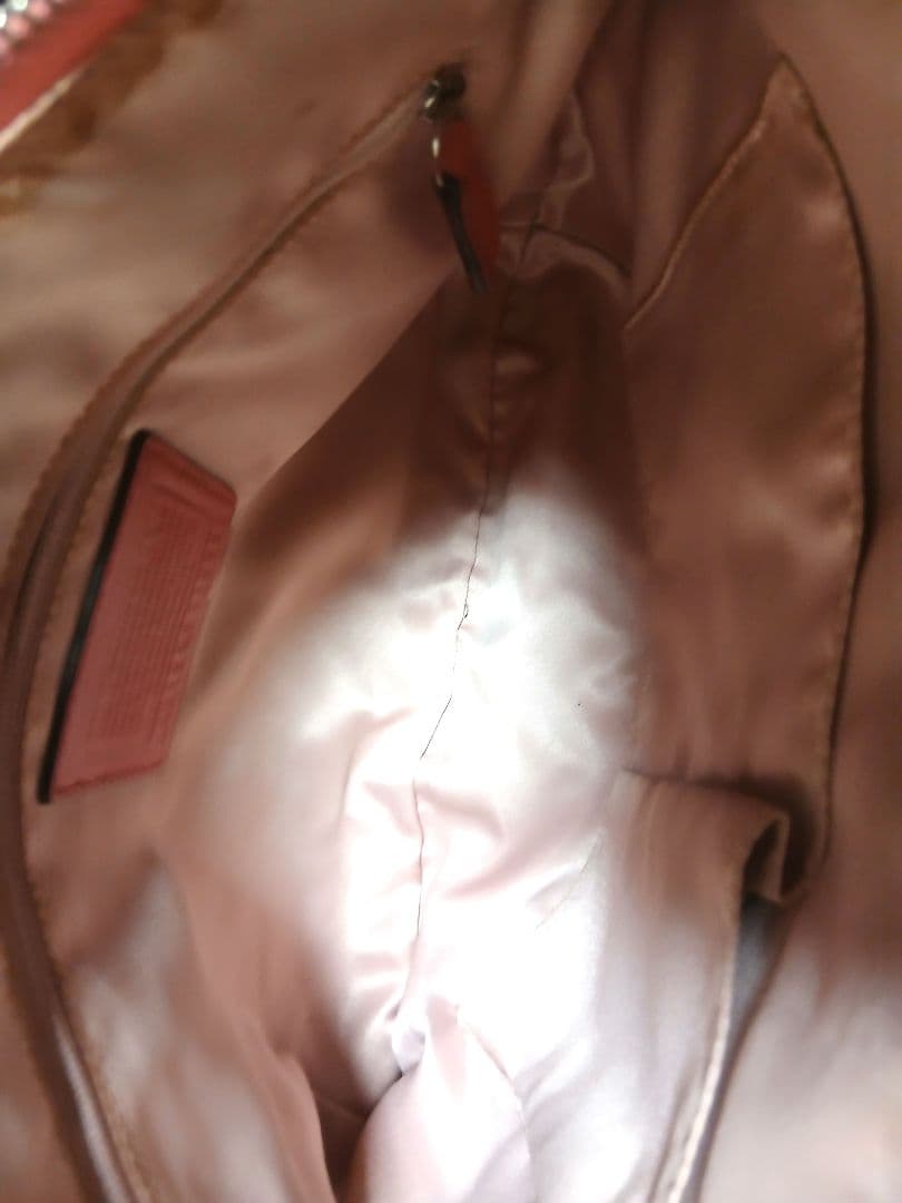COACH コーチ 18996 ショルダーバッグ レザー ピンク レディースの写真10枚目