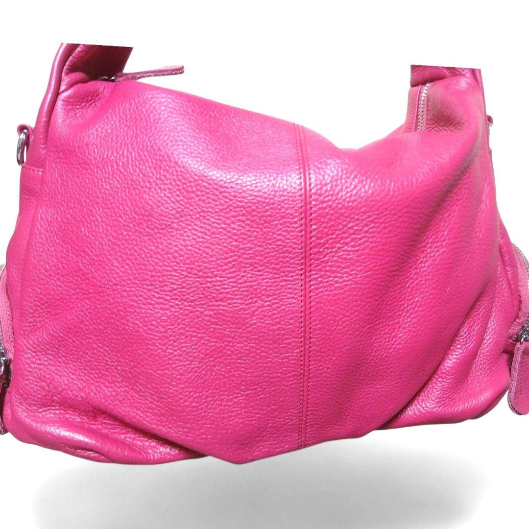DuDu dudubags ドゥドゥバッグス レザー 2WAY ピンク 大容量の写真2枚目