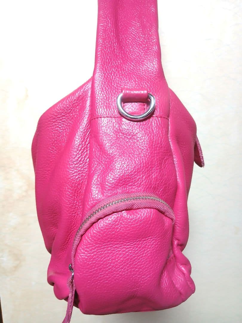 DuDu dudubags ドゥドゥバッグス レザー 2WAY ピンク 大容量の写真3枚目