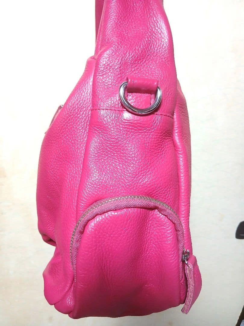 DuDu dudubags ドゥドゥバッグス レザー 2WAY ピンク 大容量の写真4枚目