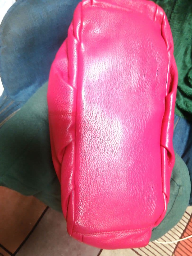 DuDu dudubags ドゥドゥバッグス レザー 2WAY ピンク 大容量の写真7枚目