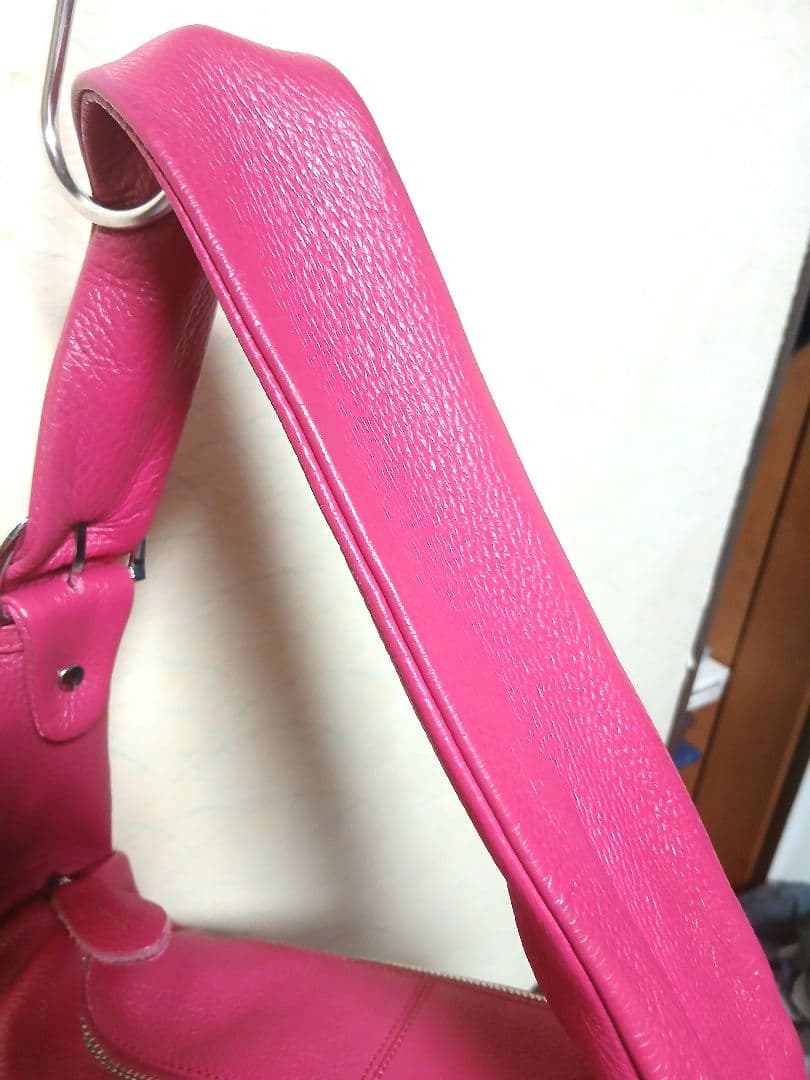 DuDu dudubags ドゥドゥバッグス レザー 2WAY ピンク 大容量の写真8枚目
