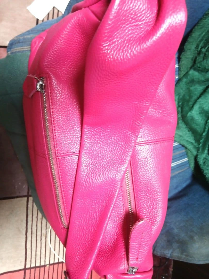 DuDu dudubags ドゥドゥバッグス レザー 2WAY ピンク 大容量の写真9枚目