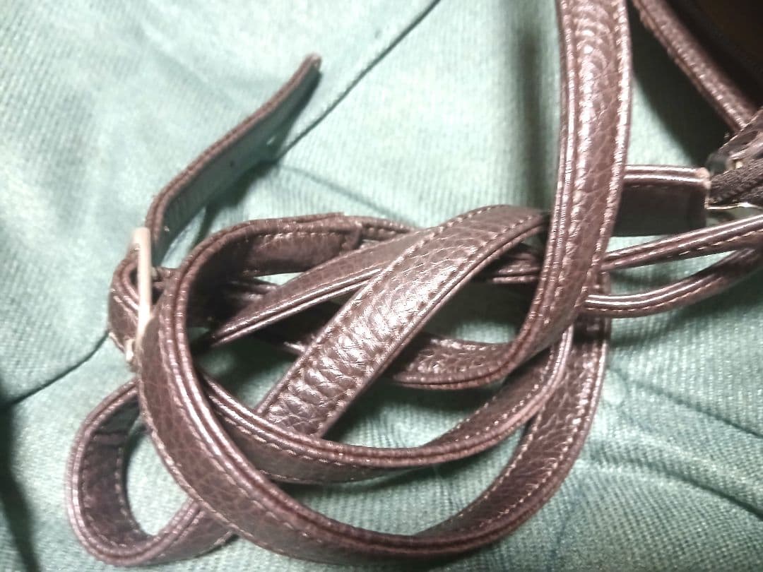 パイソン 本革 MALOCK.M 刻印 ショルダーバッグ ブラウン タッセルの写真7枚目