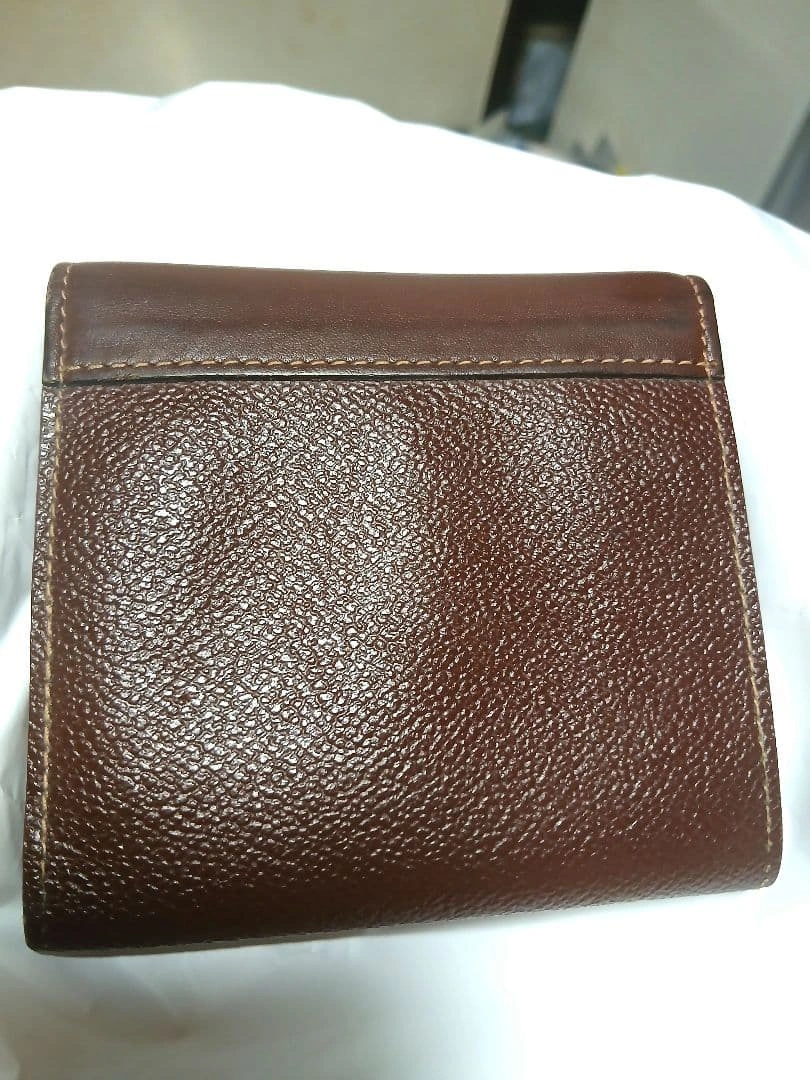 TRUSSARDI トラサルディ 三つ折り財布 レザー ブラウン イタリア製の写真2枚目