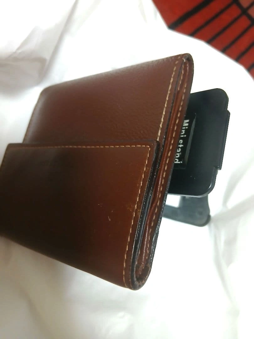 TRUSSARDI トラサルディ 三つ折り財布 レザー ブラウン イタリア製の写真3枚目