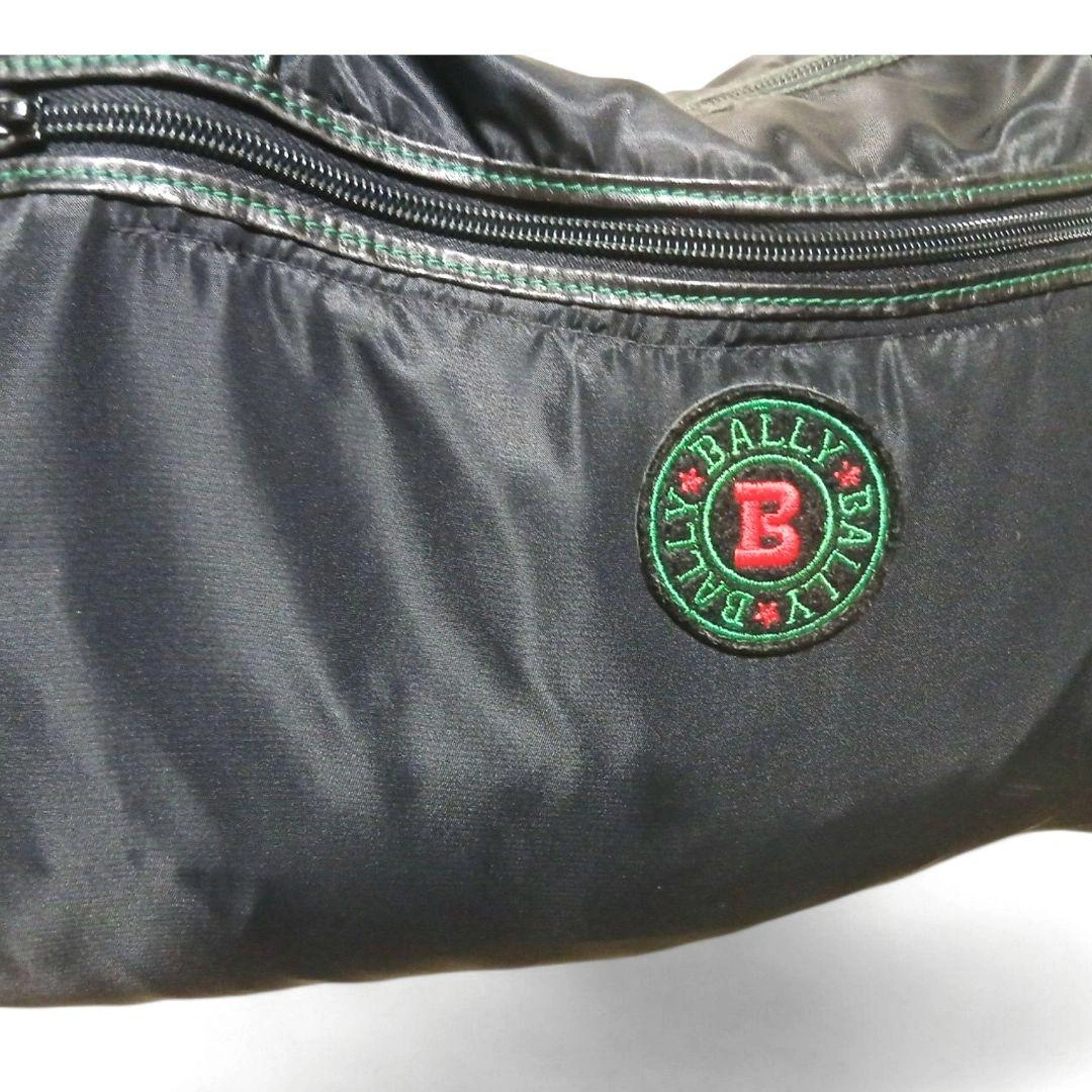 BALLY バリー ヴィンテージ ナイロン トートバッグ 黒 Bロゴ レディース