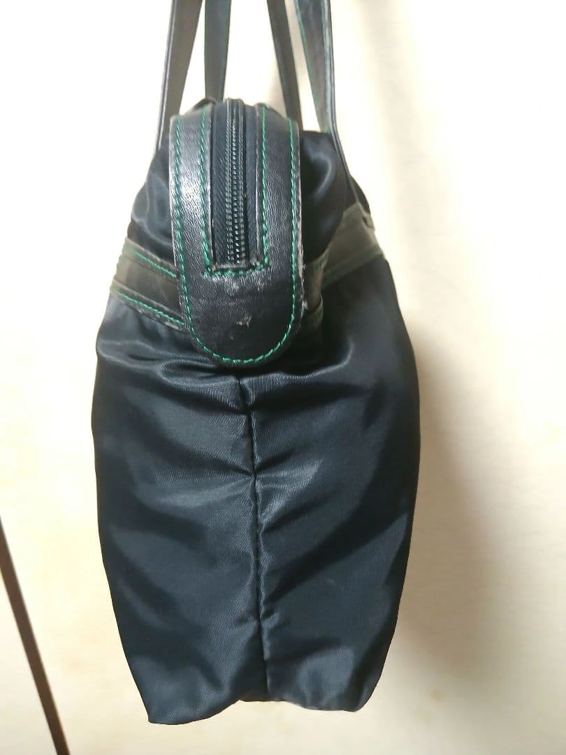 BALLY バリー ヴィンテージ ナイロン トートバッグ 黒 Bロゴ レディースの写真6枚目