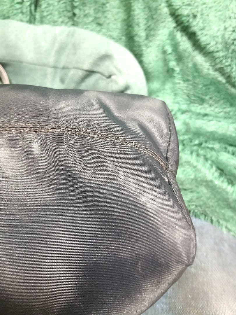 BALLY バリー ヴィンテージ ナイロン トートバッグ 黒 Bロゴ レディースの写真8枚目
