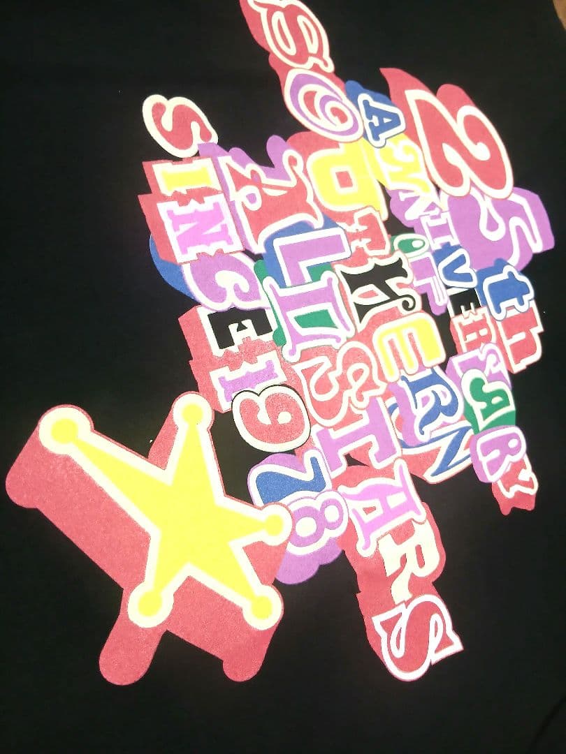 サザンオールスターズ 25周年記念 2003年 公式 Tシャツ ブラック Lの写真2枚目
