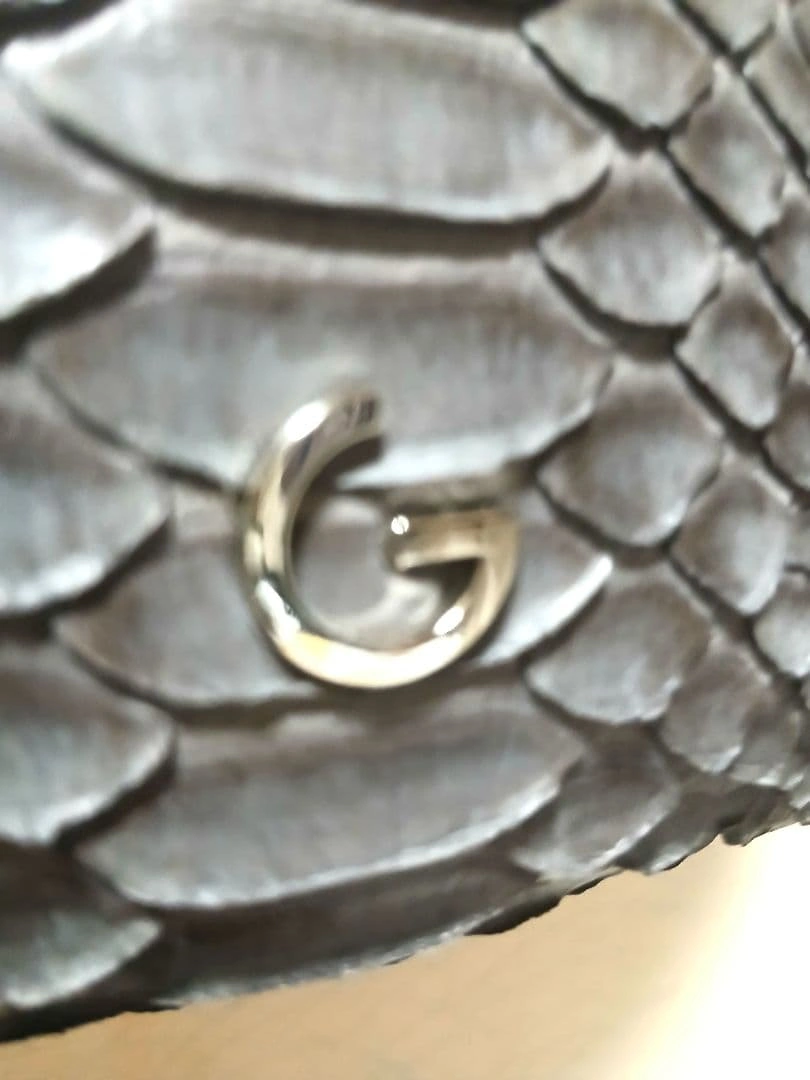 GRES PARIS グレ パリ パイソン 本革 ヘビ革 ワンショルダーバッグの写真3枚目