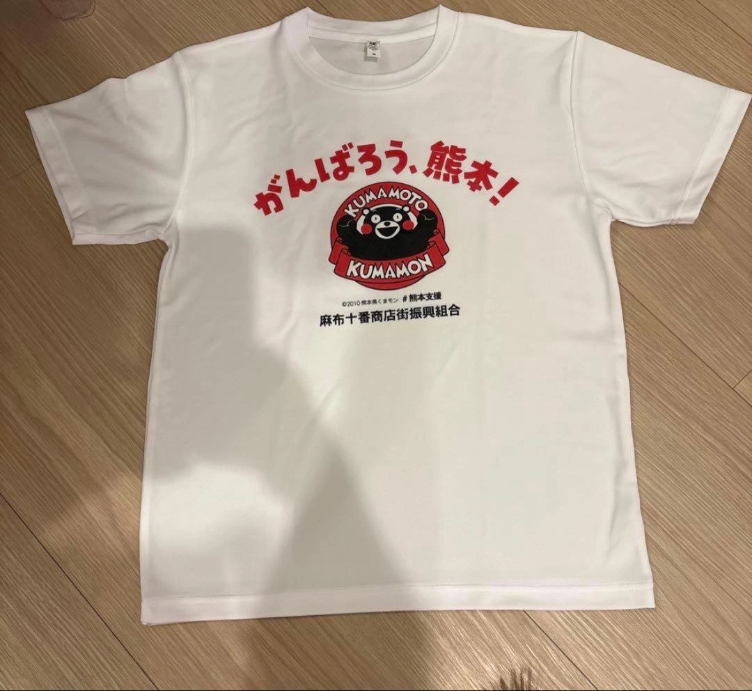 【新品未使用】麻布十番 くまモン Tシャツ ホワイト エルサイズの写真2枚目