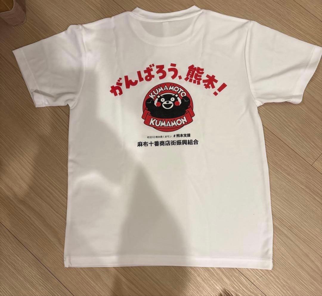【新品未使用】麻布十番 くまモン Tシャツ ホワイト エルサイズの写真3枚目