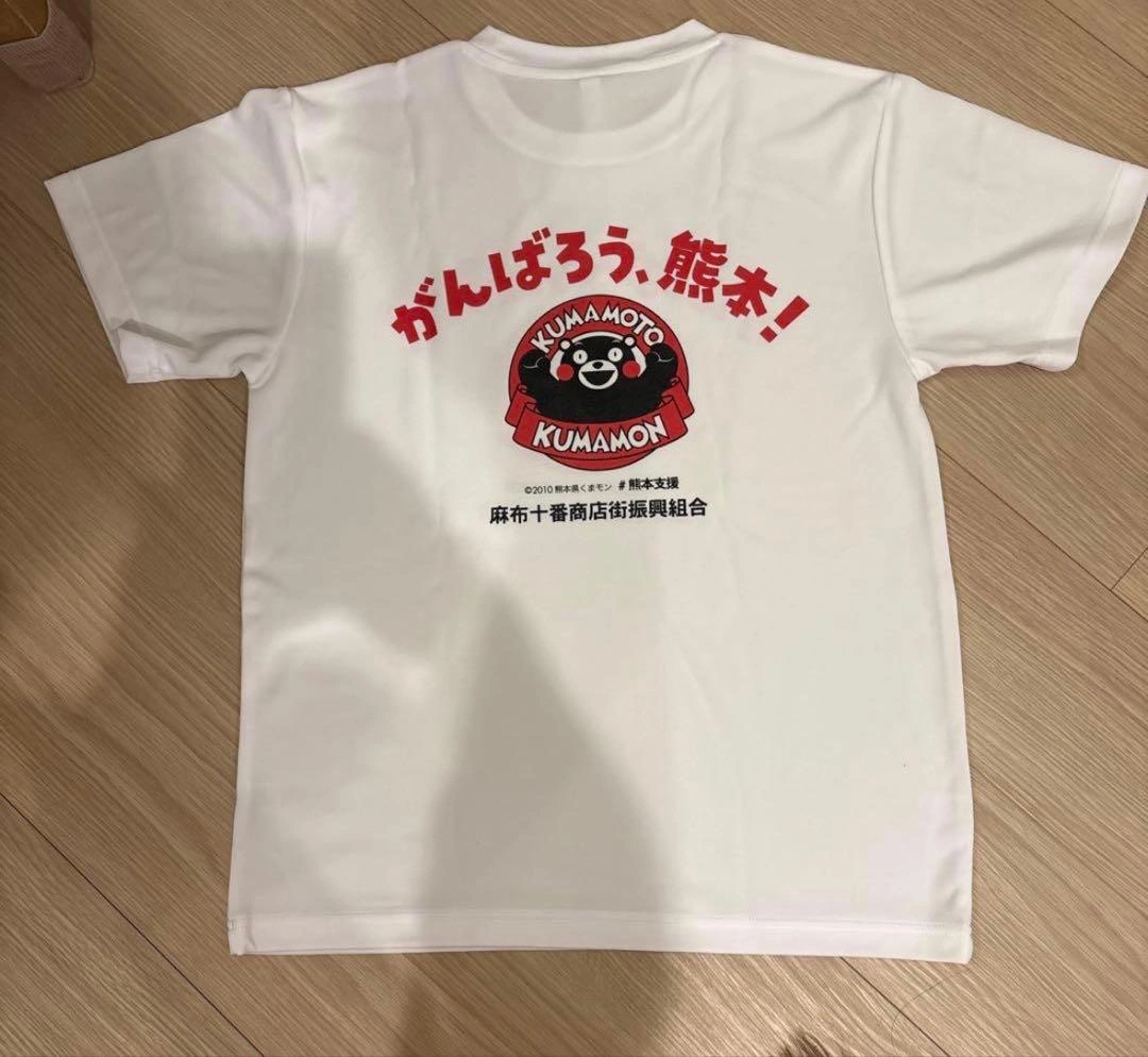 【新品未使用】麻布十番 くまモン Tシャツ ホワイト エルサイズの写真3枚目