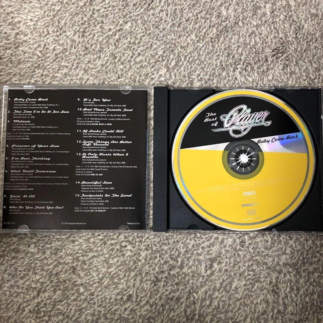 Baby Come Back: Best of Playerの写真3枚目